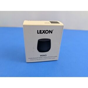 Lexon Mino Portable Bluetooth Speaker w Microphone Selfie Remote Black LA113